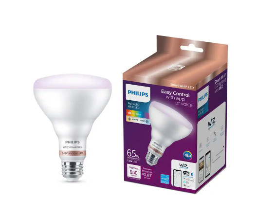Philips Color and Tunable White BR30 LED 65-Watt Equivalent Dimmable Smart Wi-Fi gallery