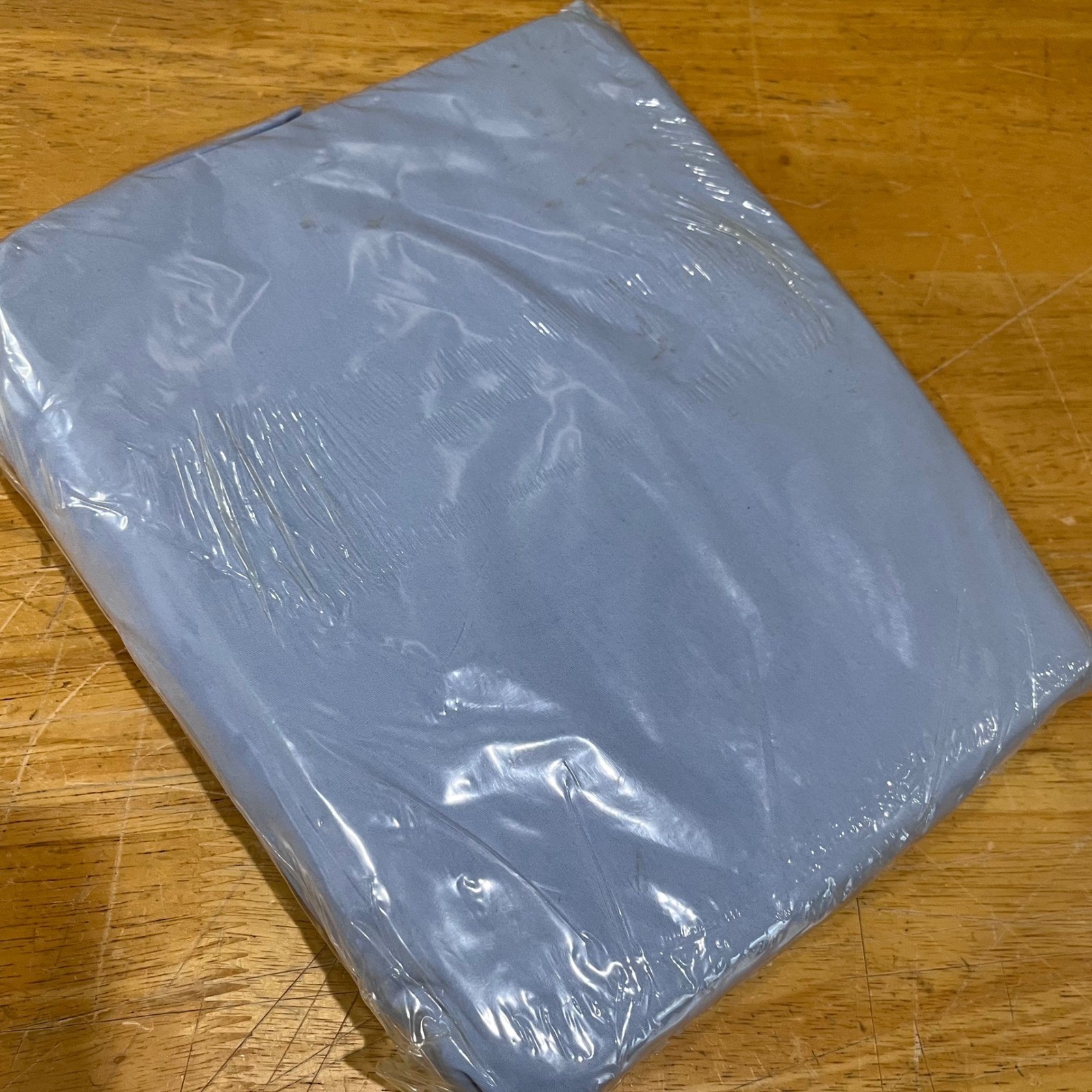 Ralph Lauren Twin Extra Deep Fitted Sheet Horizon Blue 100% Cotton Vtg 1SBL527 gallery