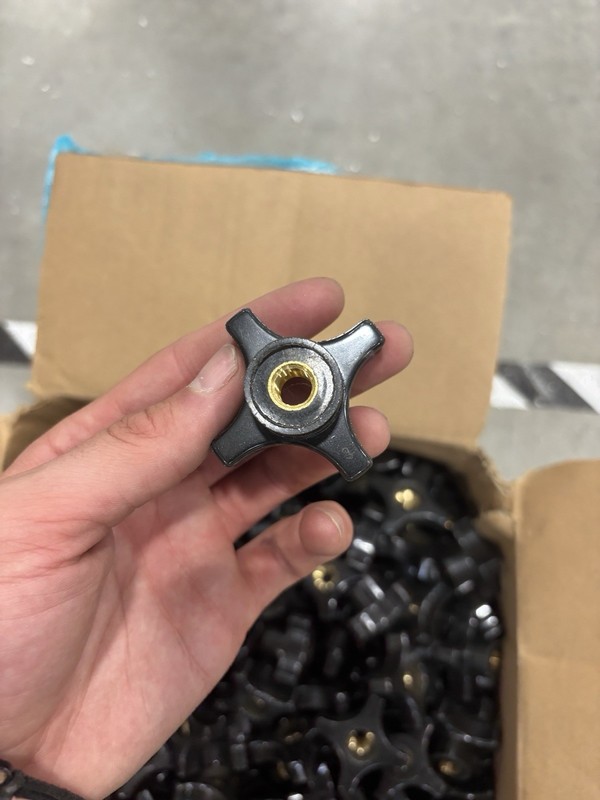 1/4”-20 Threaded Brass Insert Knobs Bulk Lot gallery