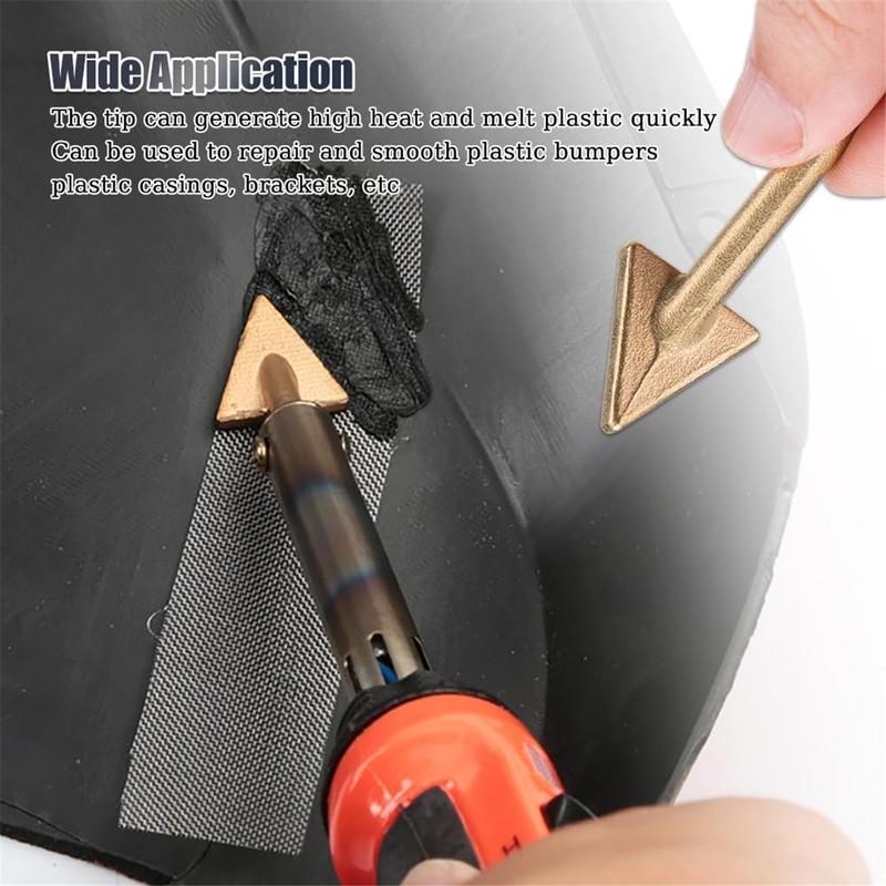 4PC Plastic Welding Tips Soldering Iron Copper Welder Kit Repair Car Bumper Tool gallery