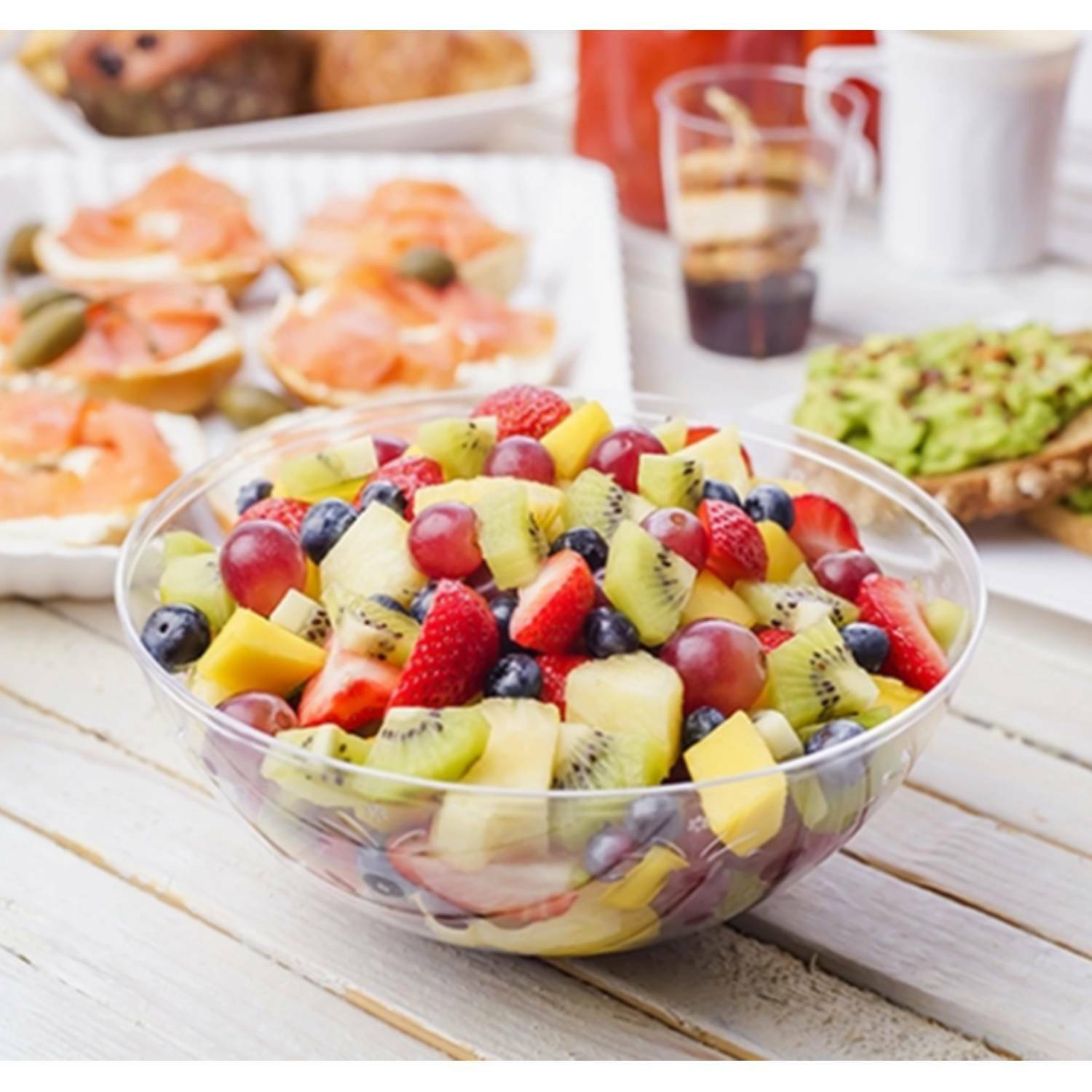 Clear Plastic Bowl 100 oz For Parties & Weddings gallery