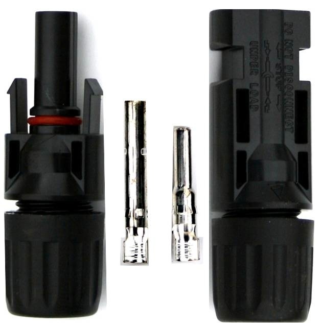 1 Pair Male Female Solar Panel Cable Connectors USA Ship gallery