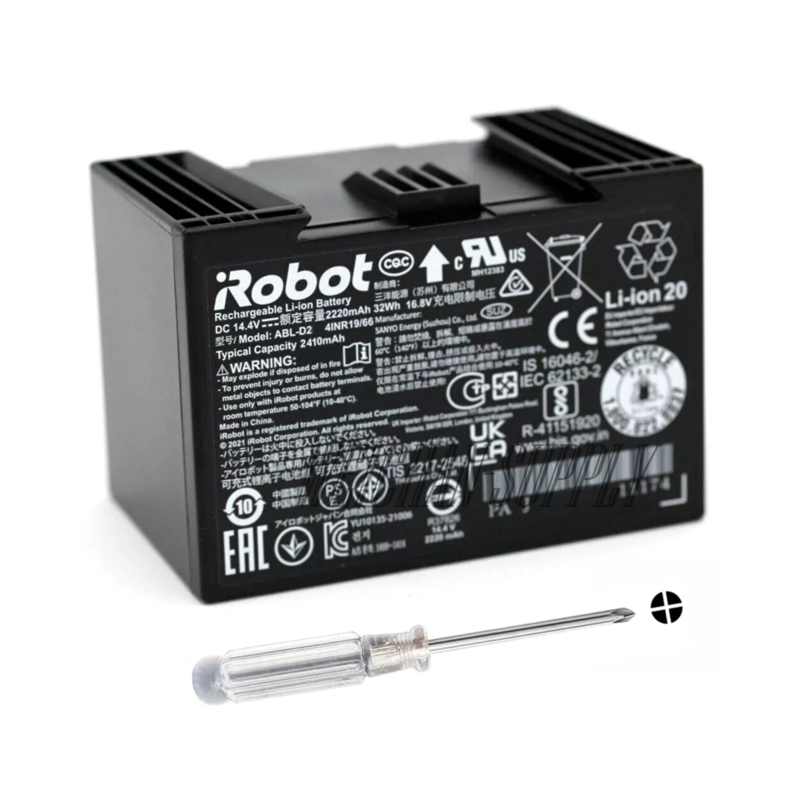 Genuine ABL-D2 Upgraded Battery for iRobot Roomba j5 j6 j7 i1 i3 i4 i5 i7+ i8 e5 gallery