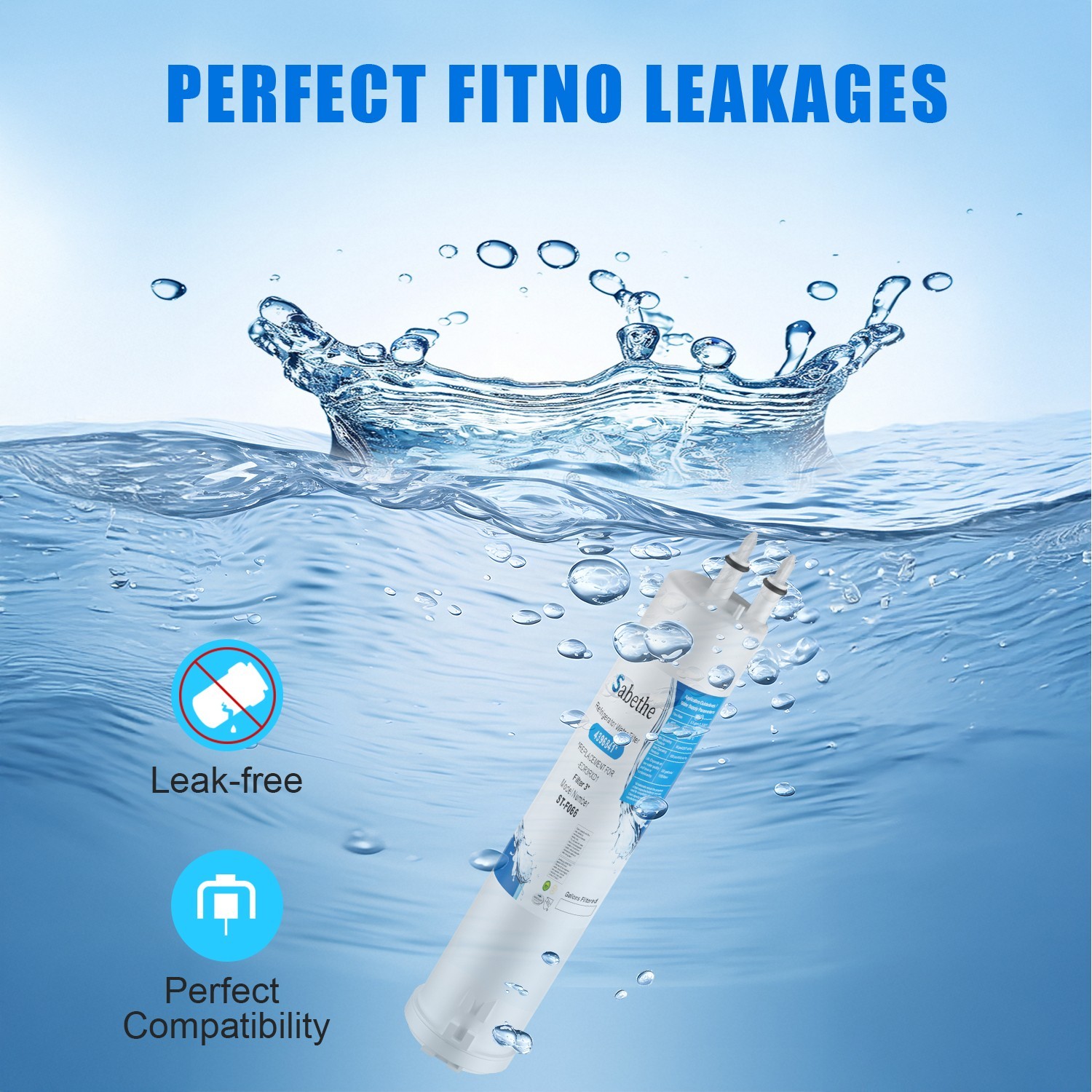 Refrigerator water filter Replacement for KAD3RXD1,WHR3RXD1,46-9083,46-9030 gallery