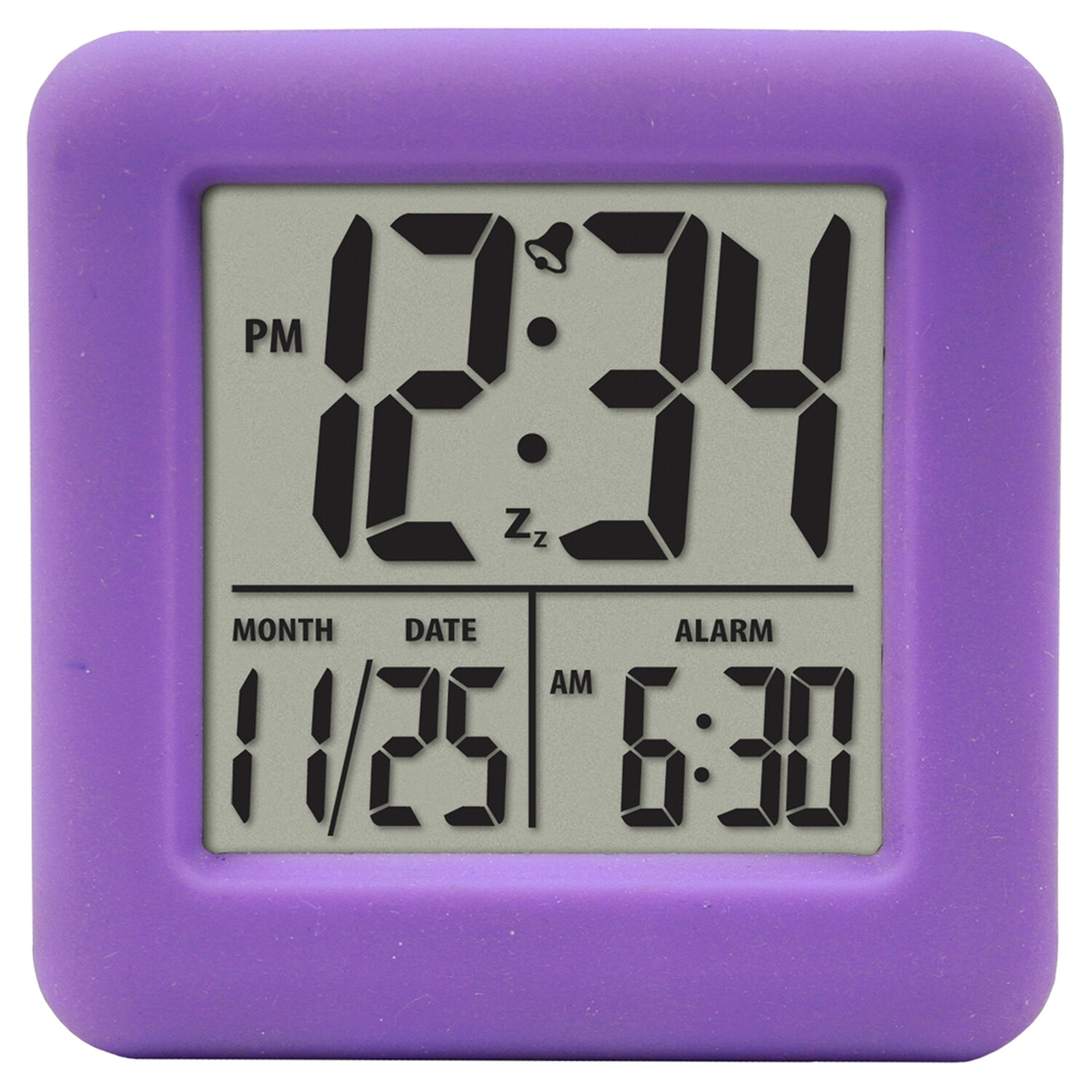 70931 Equity by La Crosse Soft Cube LCD Digital Alarm Clock - Open Box gallery