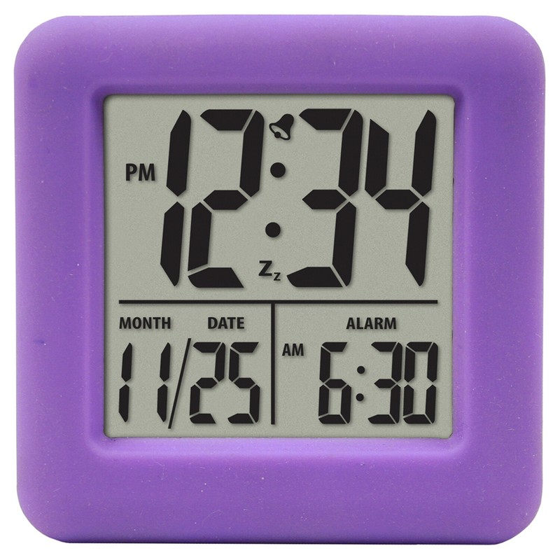 70931 Equity by La Crosse Soft Cube LCD Digital Alarm Clock - Open Box gallery