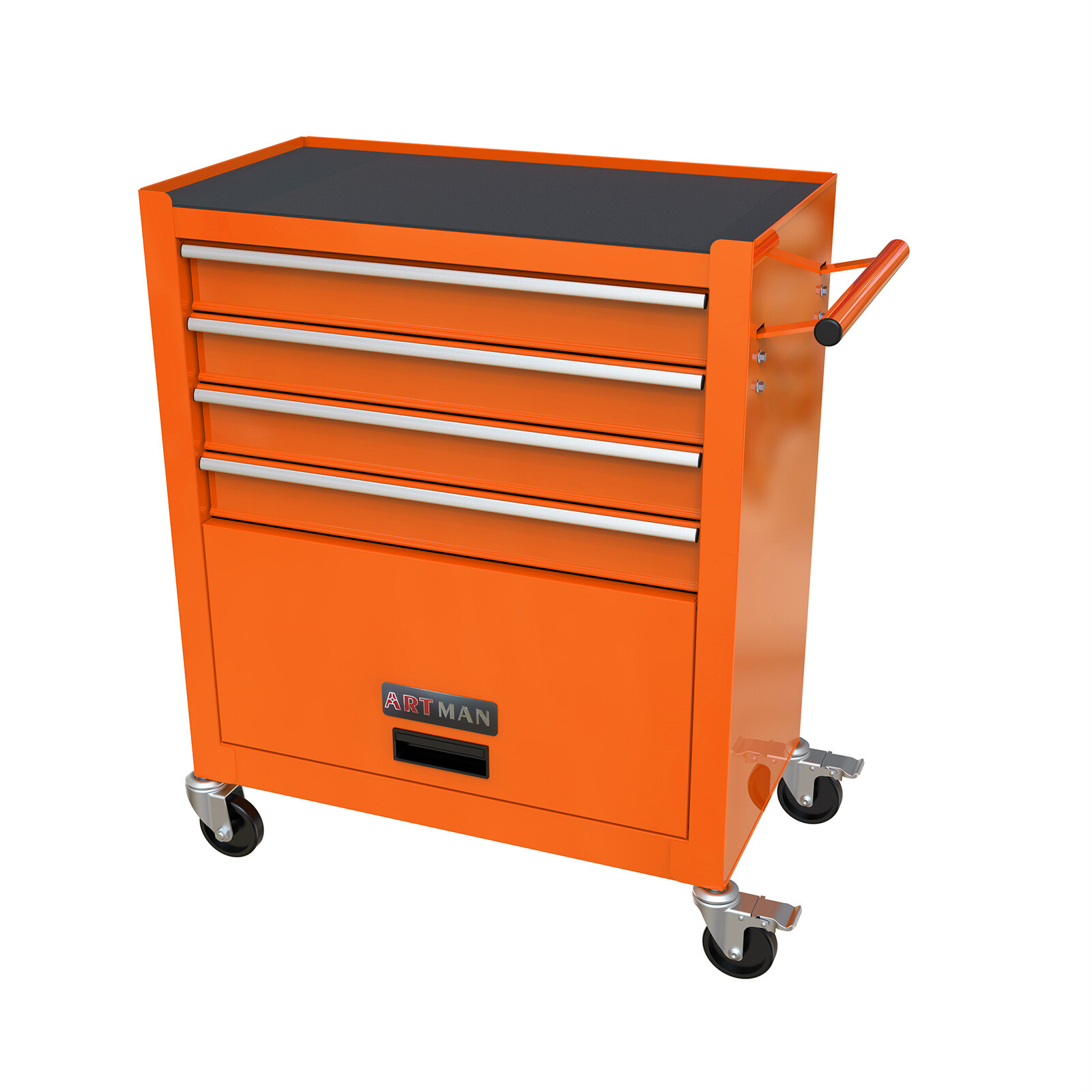 4 Drawers Rolling Tool Box Cart Chest Tool Garage Storage Cabinet with Wheels US gallery