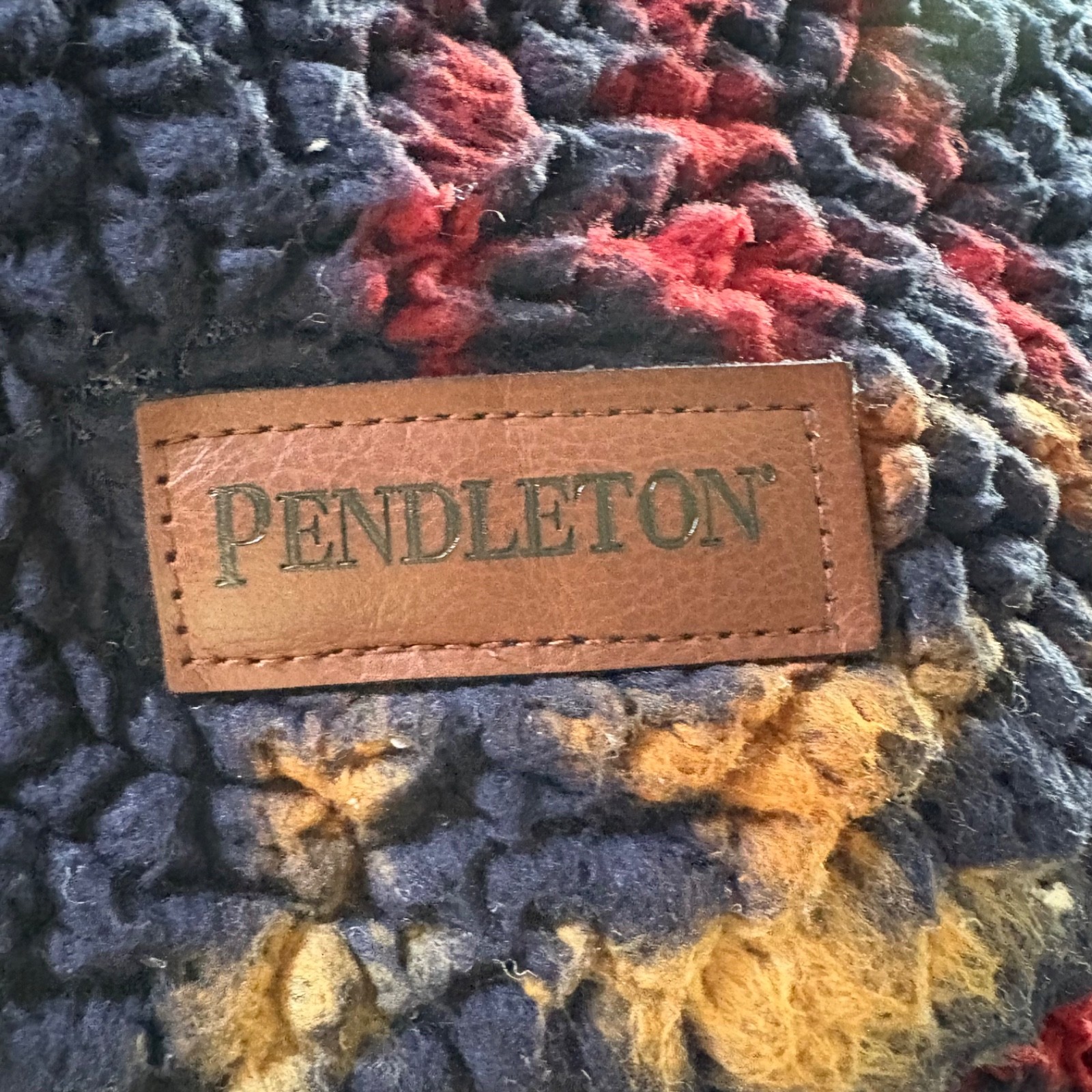 Pendleton Legend Lake Blue Southwestern Sherpa Fleece Blanket Queen 106 x 92 in gallery