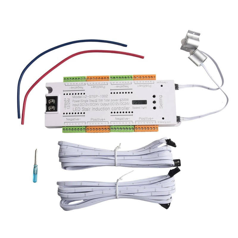 Motion Sensor Stair Light Automatic Stairway Ladder Controller Light Step System gallery