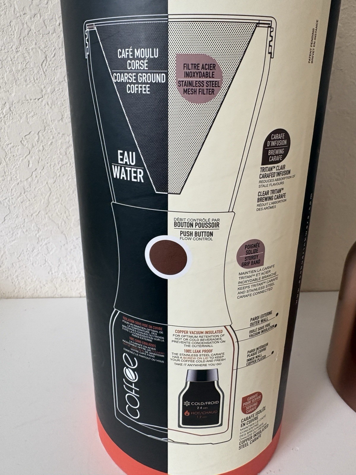 Asobu Coldbrew Portable Cold Brew Coffee Maker With a Vacuum Insulated 34oz gallery
