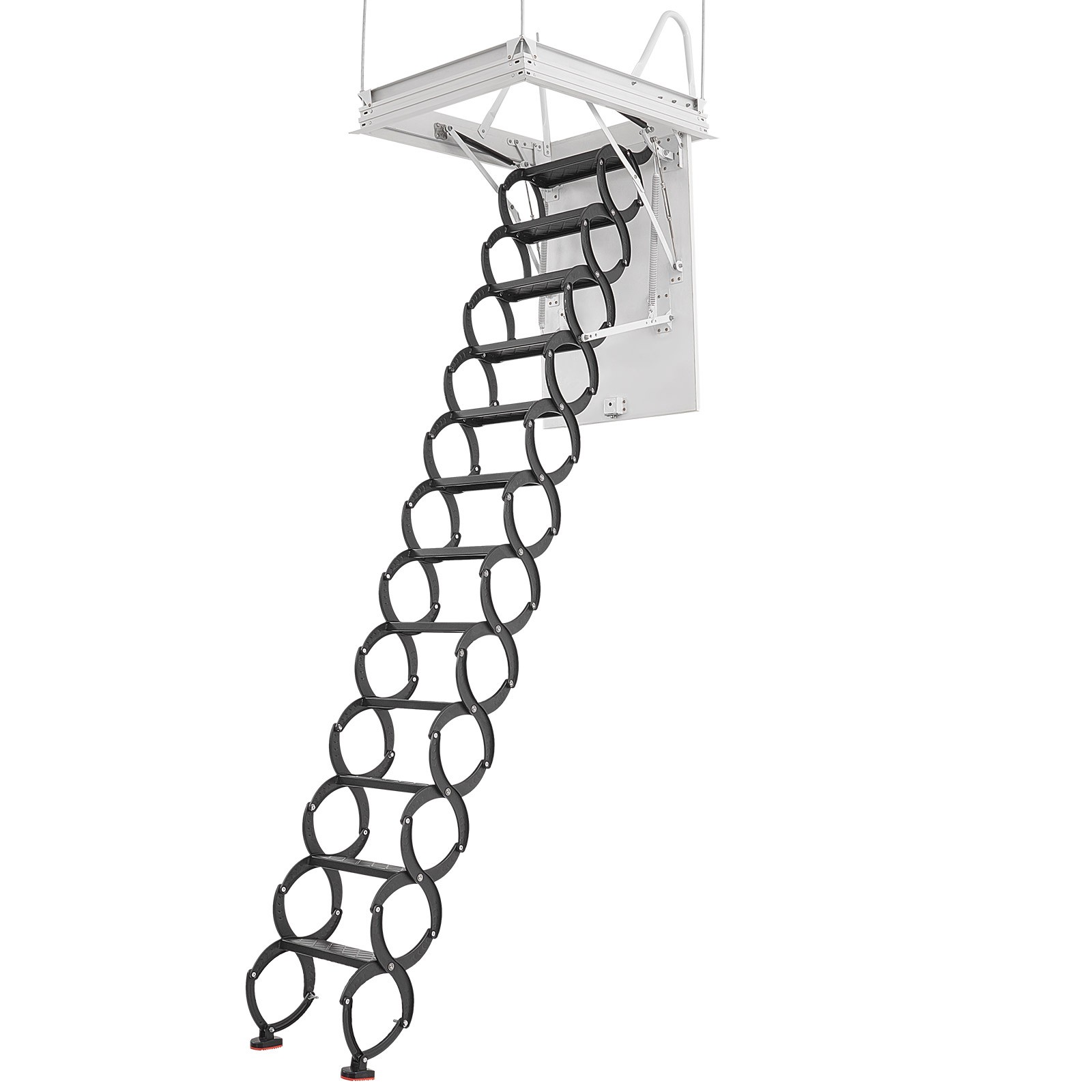 Steel Attic Ladder Ceiling-Mounted Attic Stairs for 9.5 to 10.2 ft Ceilings gallery