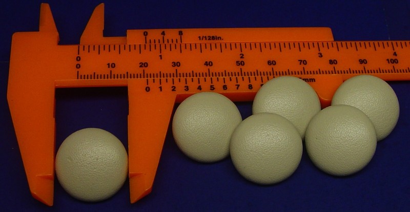 6 genuine leather TUFTING buttons 21mm (13/16 inch) all same size, MADE IN USA gallery