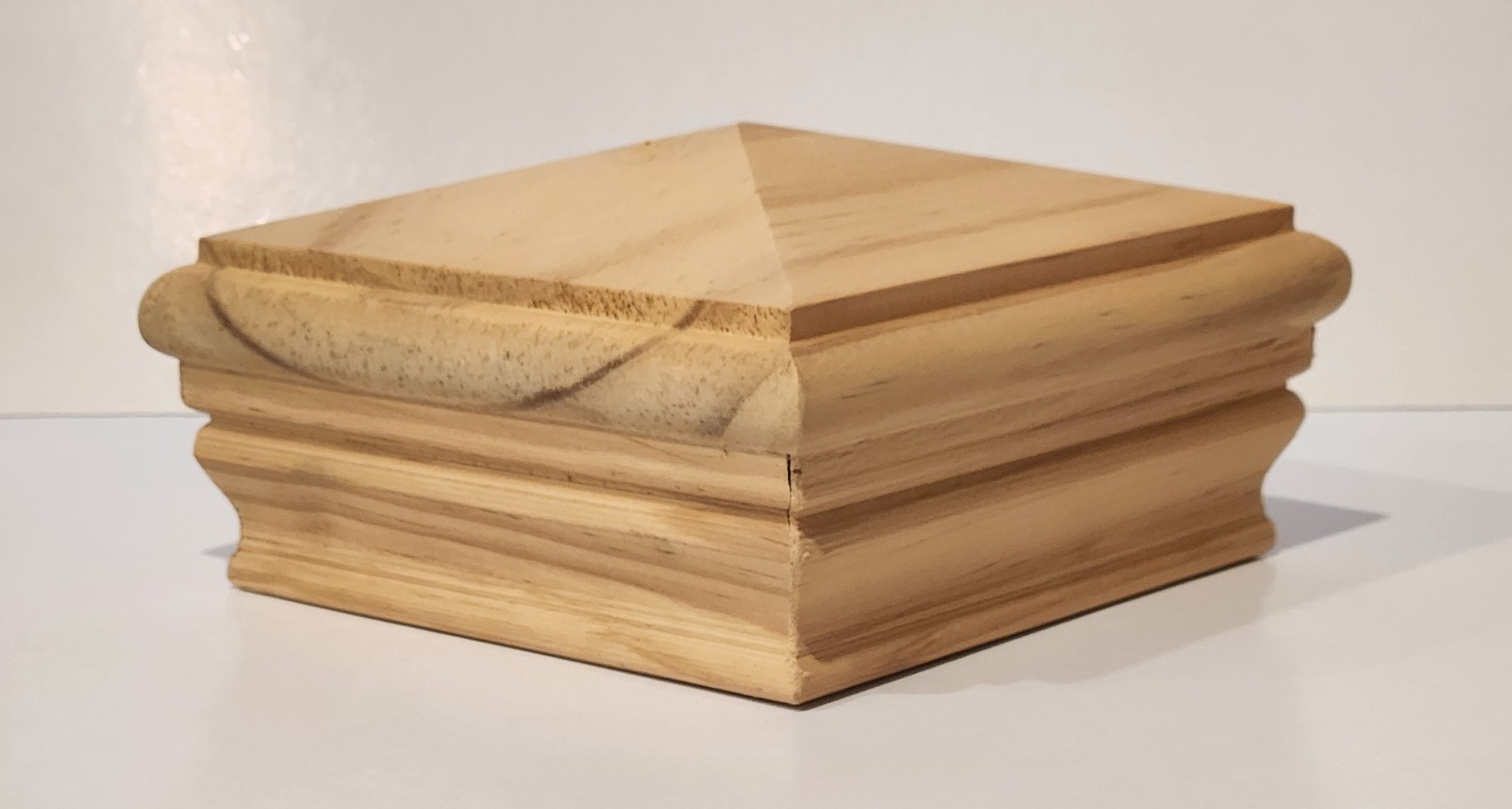 4 X 4 Weathershield - Premium Solid Wood Fence Post Cap - Pressure Treated Pine gallery