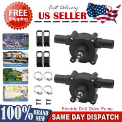 2x Small Water Mini Hand Self Priming Transfer Pump Portable Electric Drill Pump