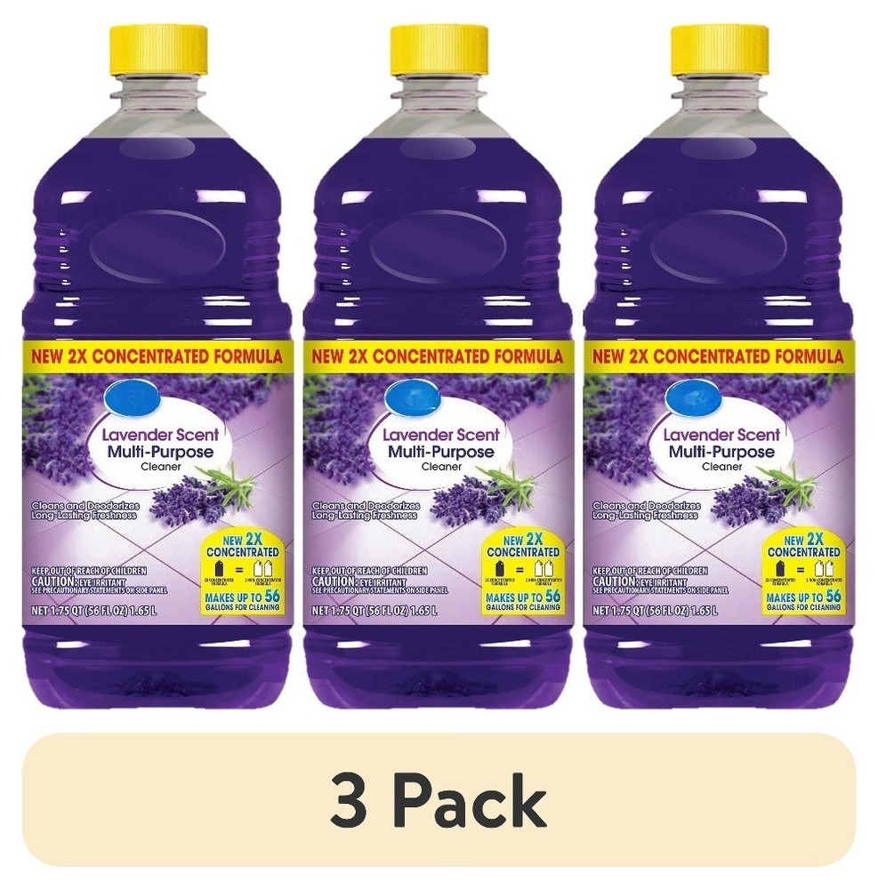 (3 pack) Concentrated Multi Purpose Cleaner, Lavender Scent, 56 fl oz