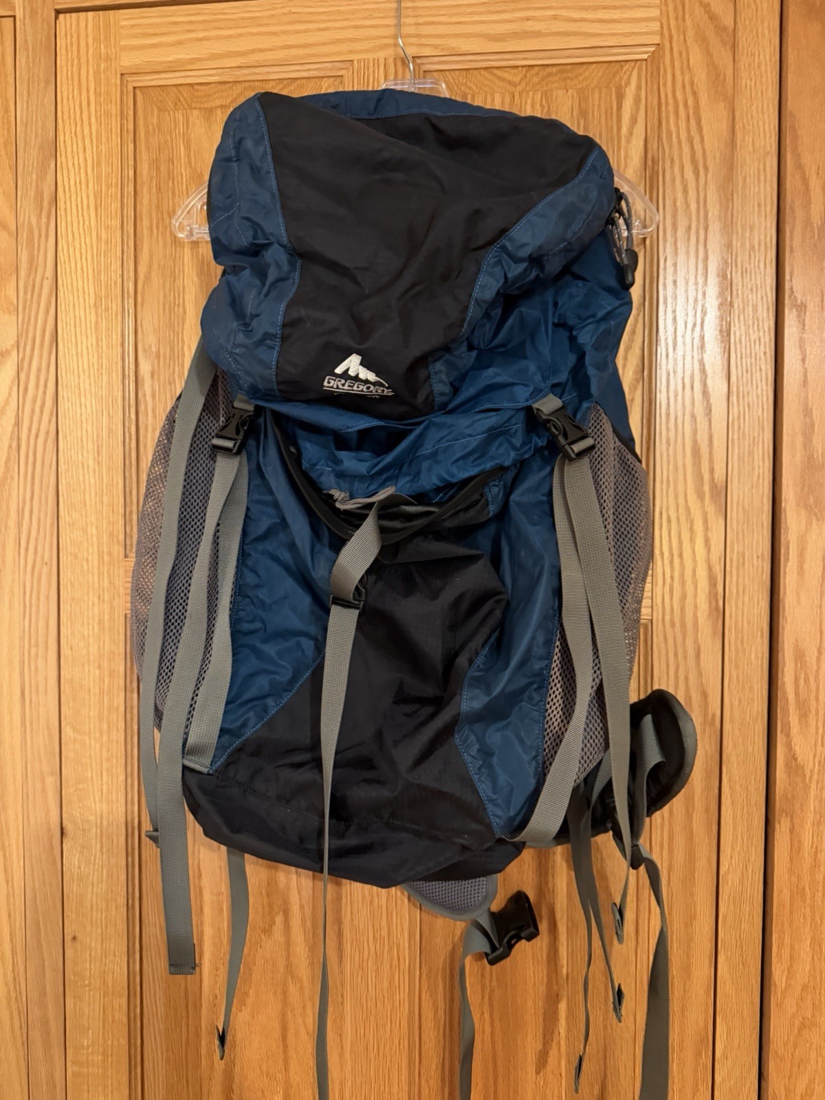 Gregory G-Pack Blue Black Internal Frame Technical Hiking Backpack Lightweight