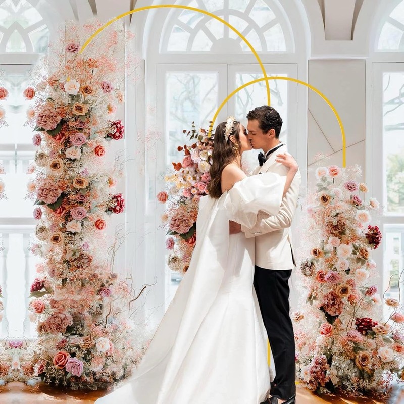 White Chiffon Wedding Arch Draping Fabric 30”x20ft Sheer Backdrop Curtain gallery