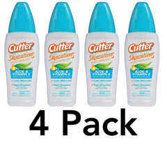 Cutter Skinsations Insect Repellent 7% DEET 4 Pack 6 fl oz Pump Spray