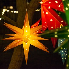 Moravian Aurora Superstar Light LED Foldable Hanging Christmas Decoration