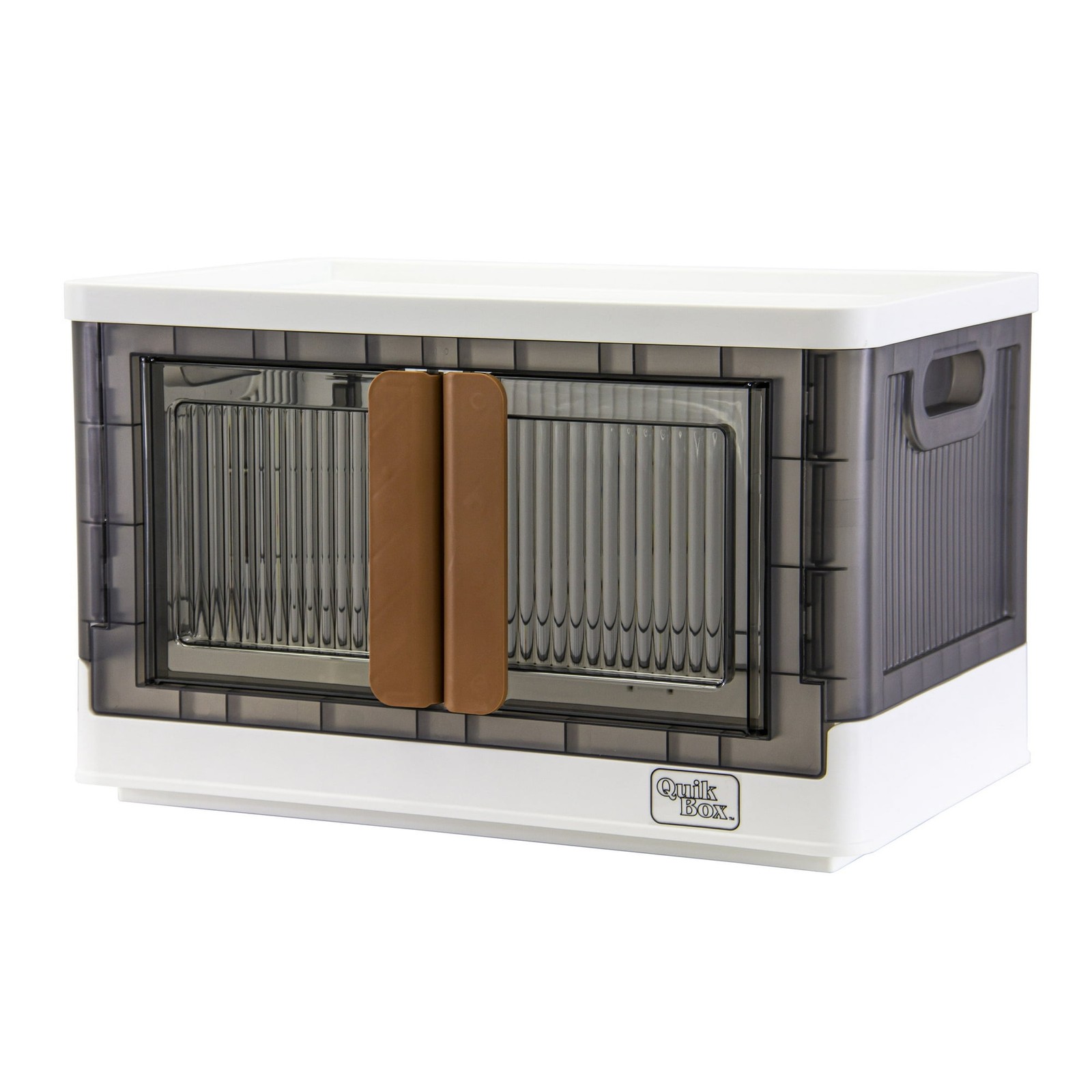 DBEST QUIK BOX - 8.4 GALLON STACKABLE STORAGE BINS WITH DOORS - WHITE gallery