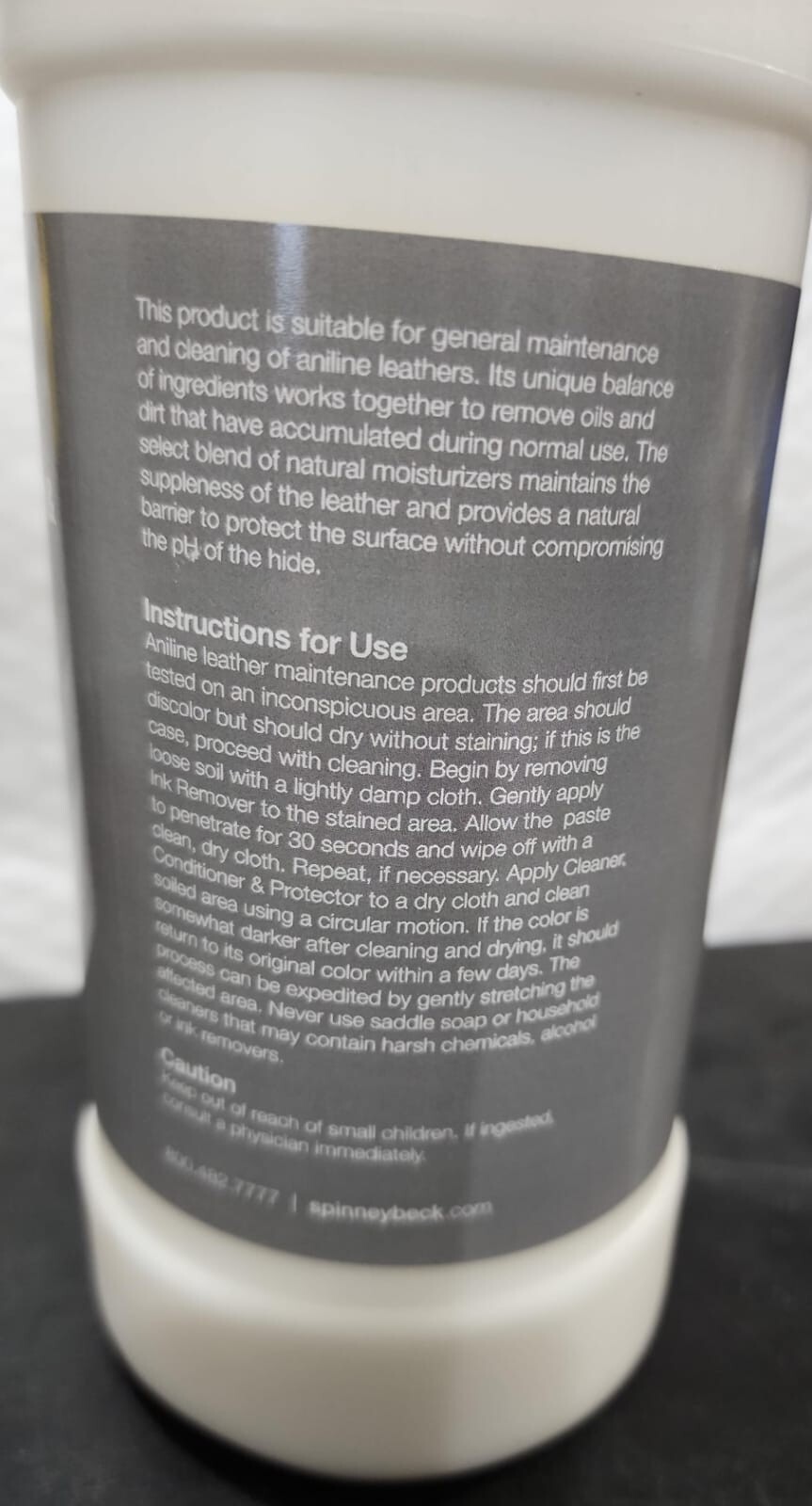 SPINNEYBECK CLEANER CONDITIONER & PROTECTOR FOR ANILIINE LEATHER ~ 32 oz. gallery