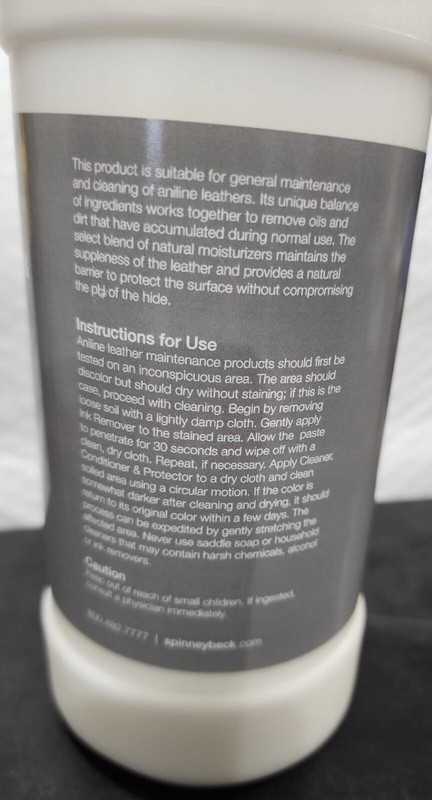 SPINNEYBECK CLEANER CONDITIONER & PROTECTOR FOR ANILIINE LEATHER ~ 32 oz. gallery