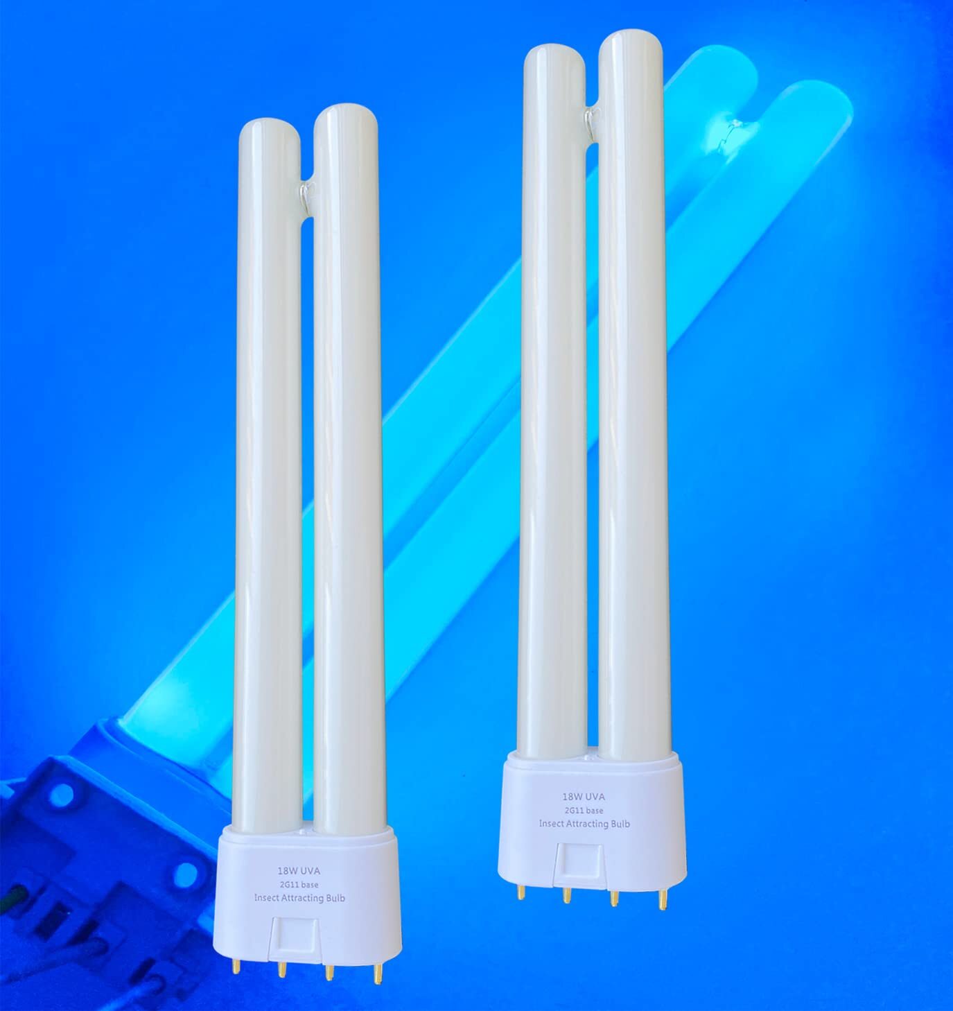 PL18W U/V/A Replacement Black Blue Light Bulb2G11 base 4 pin InlineF18W BL Tw... gallery