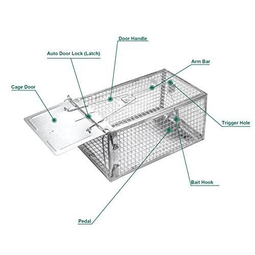SZHLUX Rat Trap,Traps Work for Indoor and Outdoor,Small Rodent Animal-Mice Vo... gallery