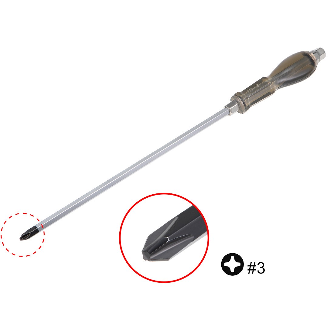 #3 Phillips Impact Screwdriver 12-Inch Cross Point Demolition Driver gallery