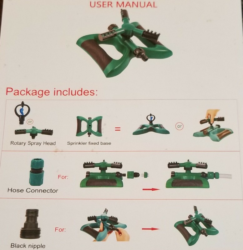 Circular 360 Degree Sprinkler Automatic for Garden, Lawn New in Box gallery