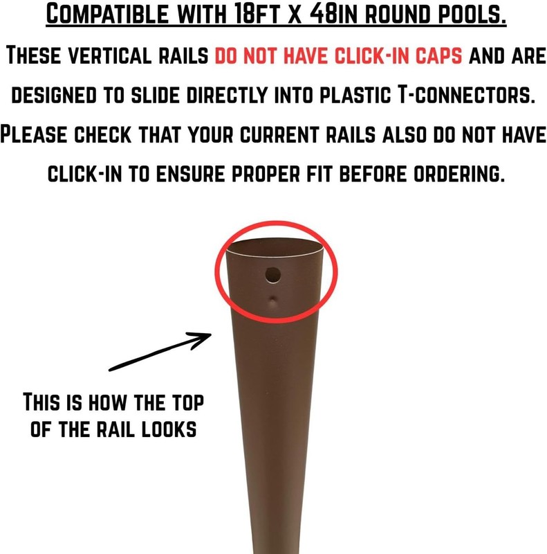 Replacement Vertical Pool Leg/Pole for Coleman Power Steel 18ft x 48in Pool gallery