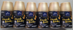 6 Glade Automatic Spray Refills ,Fireside Aged Bourbon, Limited Edition Oak Oil