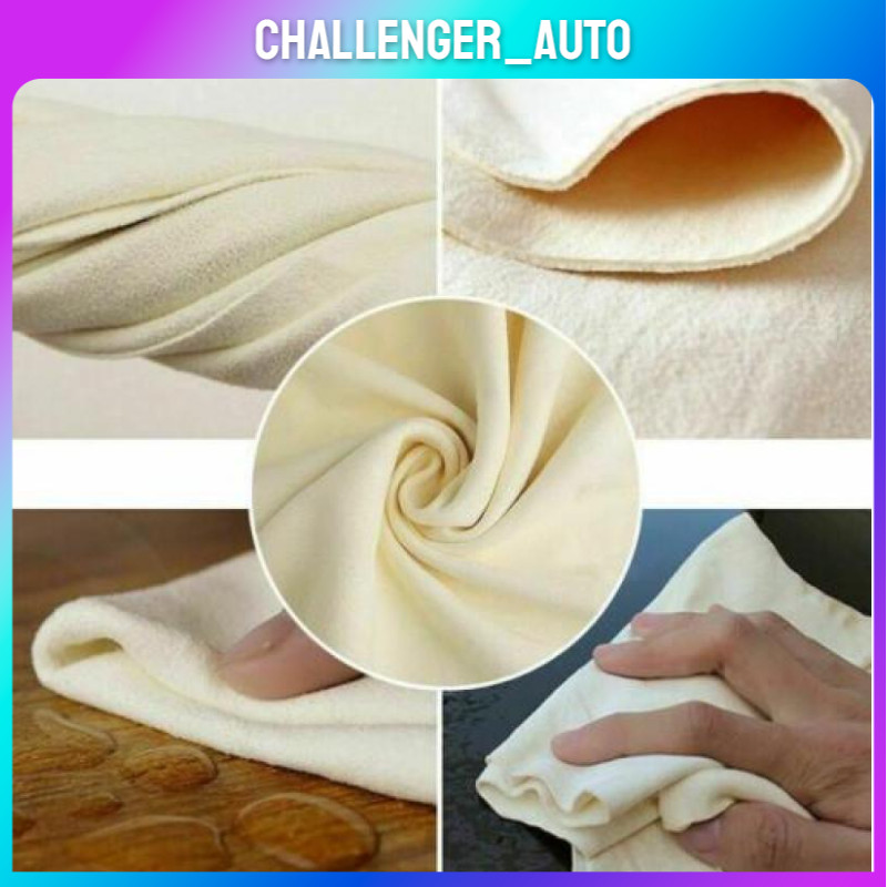 Chamois Cloth Fits For Car Drying Towel Shammy Towel Natural 60X90CM gallery