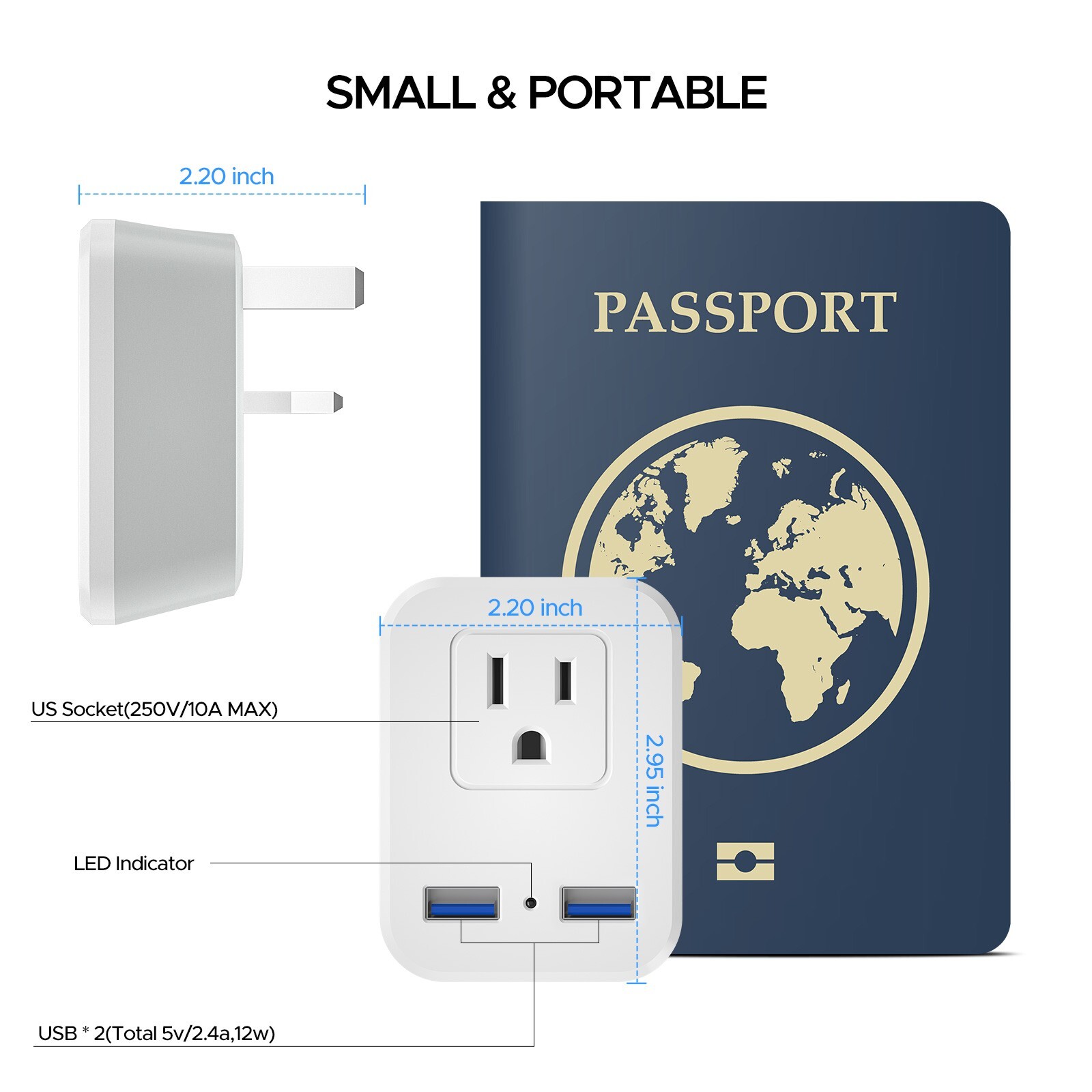 International Travel Plug Power Adapter Detachable Universal Converter Kits gallery