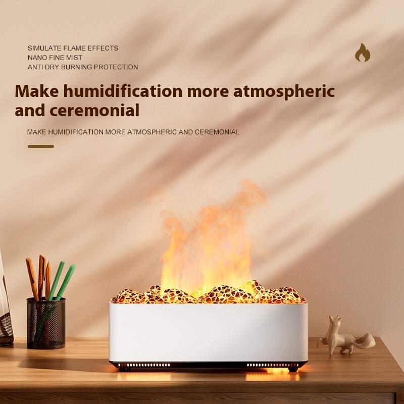Volcano Aromatherapy Humidifier Air Ultrasonic Aroma Diffuser Light & Nano Mist gallery