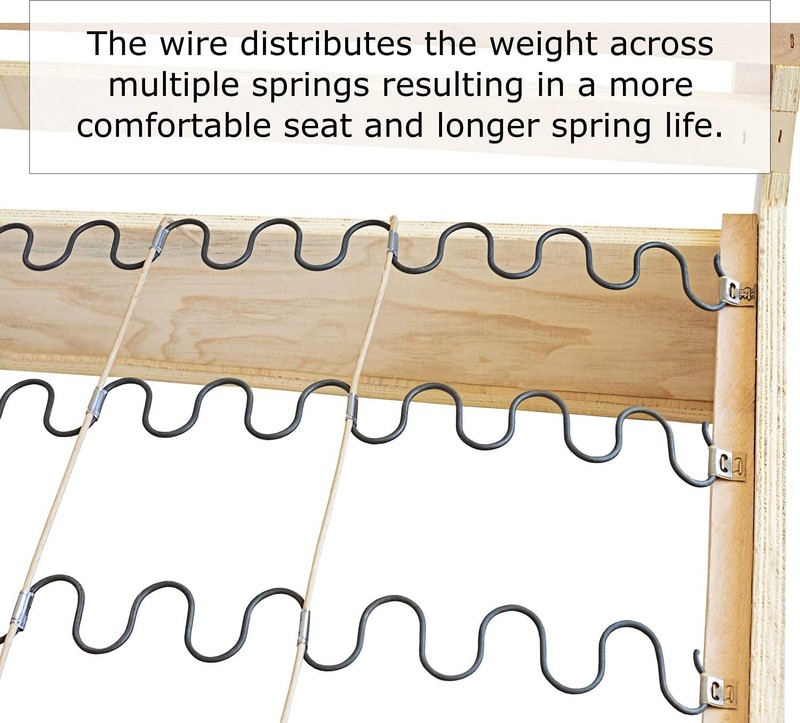 25" Couch Spring Repair Kit to Fix Sofa Support for Sagging Cushions - includ gallery