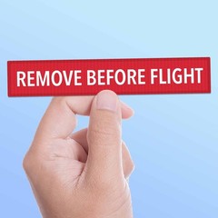 Remove Before Flight Sticker – Classic Aircraft Tag Decal