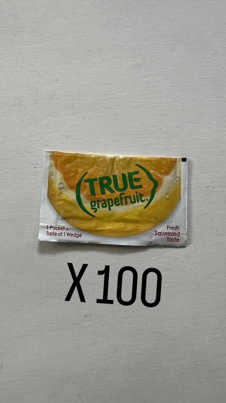 True Grapefruit Crystallized Grapefruit Zero Calories 100 Packets NEW gallery