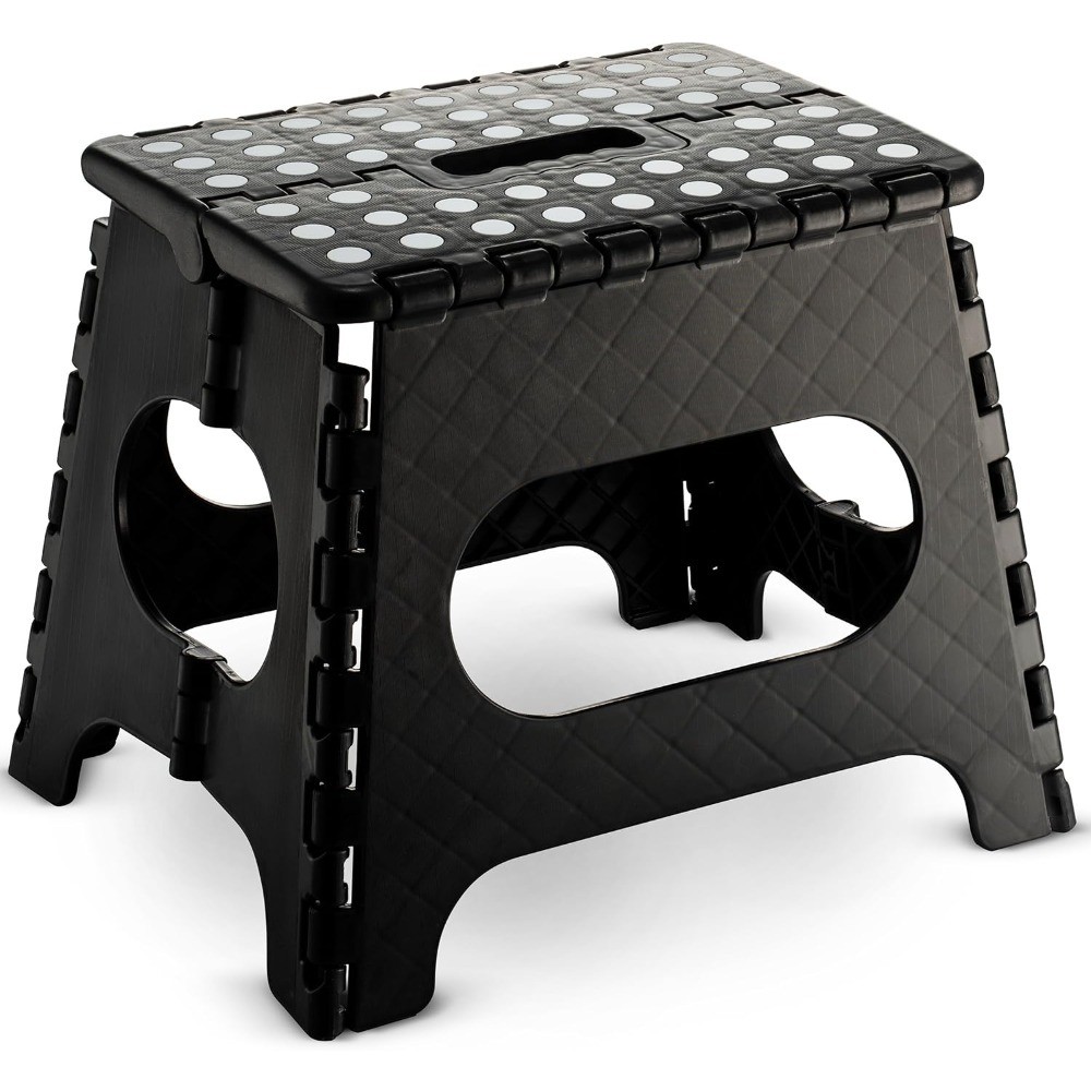 Folding Step Stool - 11" Hight - The Lightweight Step Stool is Sturdy Enough to gallery