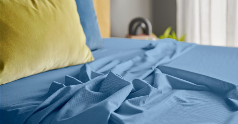 Tempur-Pedic® Sheet Sets - ProAir Sheet Set - Blue Azure/Cool Gray gallery