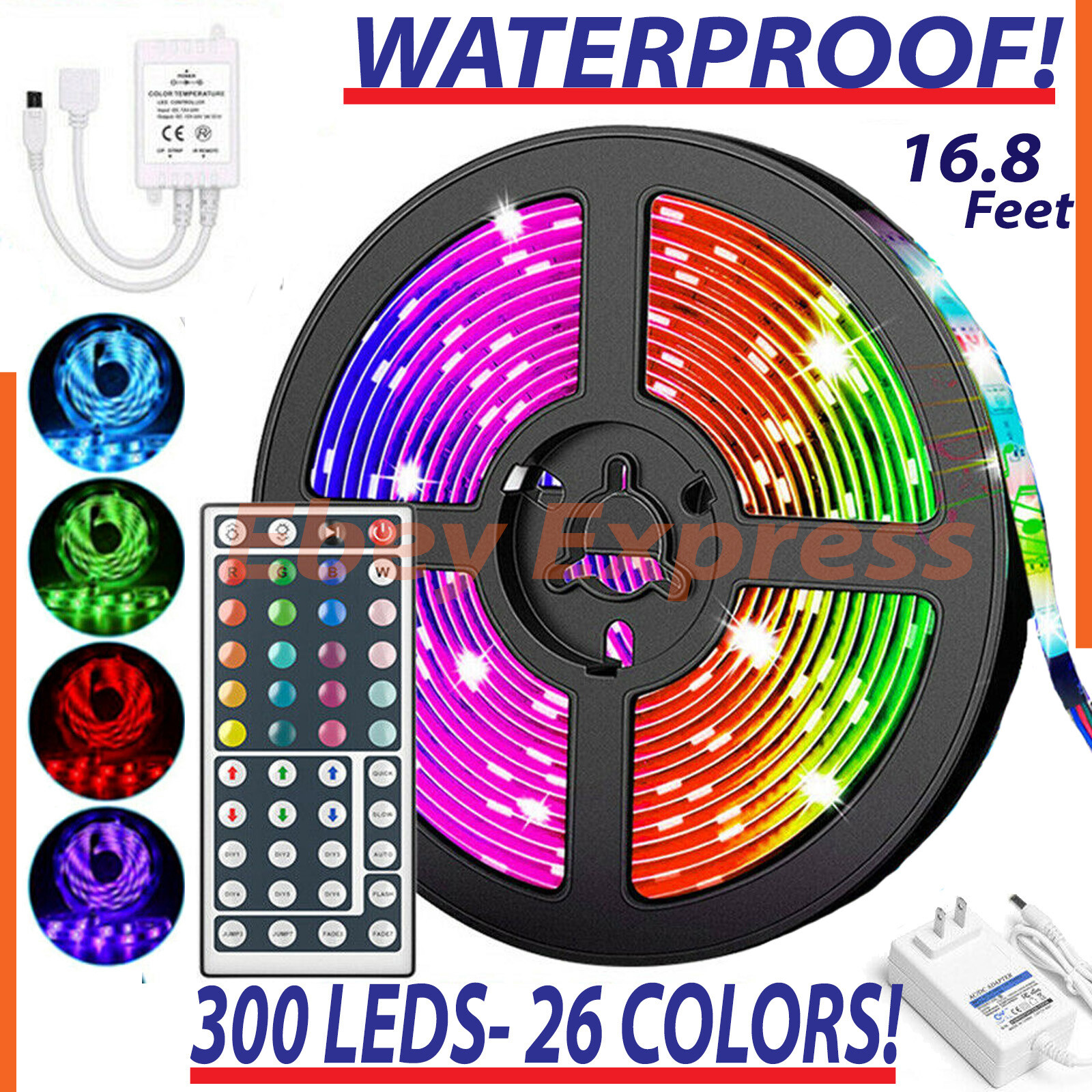 Led Strip Lights 16.4ft RGB Led Room Lights 5050 Led Tape Lights Color Changing gallery