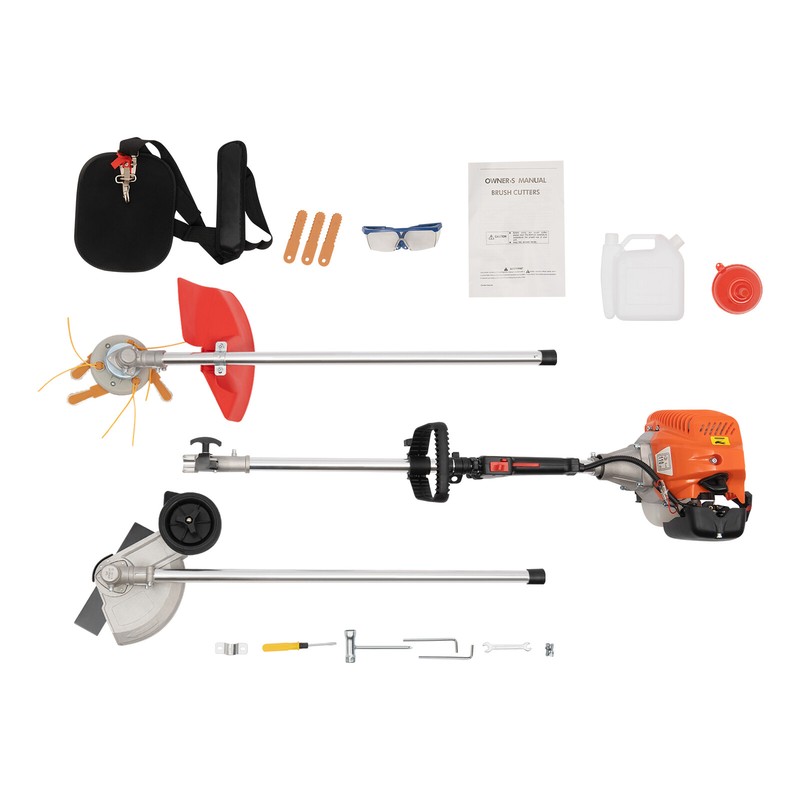 33cc 2-stroke Side-mounted Brush Cutter Weed Wacker Grass Trimmer 0.81kw gallery
