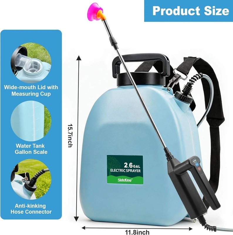 Versatile Battery Powered Backpack Sprayer - Perfect for Weeds & Pest Control gallery