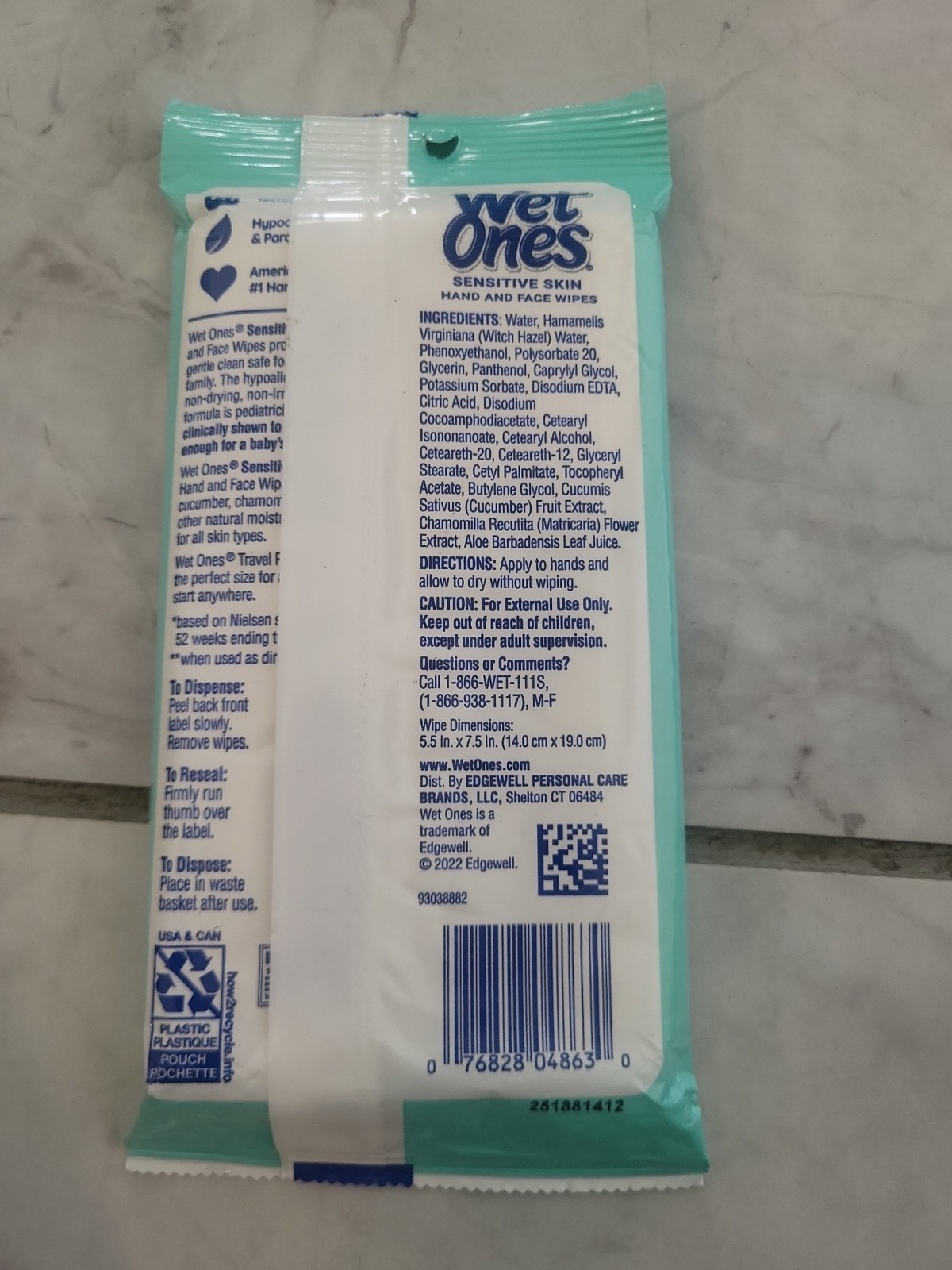 10 Packs Bulk 200 Wet Ones Hand Face Wipes Sensitive Skin Fragrance Free gallery