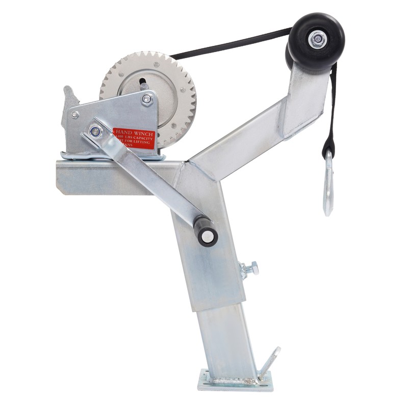 1400lbs Adjustable Winch Post Winch Stand W/ Roller Winch For Boat or Trailer gallery
