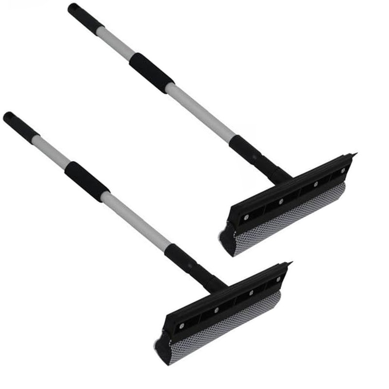 2x Extendable Window Squeegee Cleaner Long Handle Car Cleaning Window Glass 38" gallery