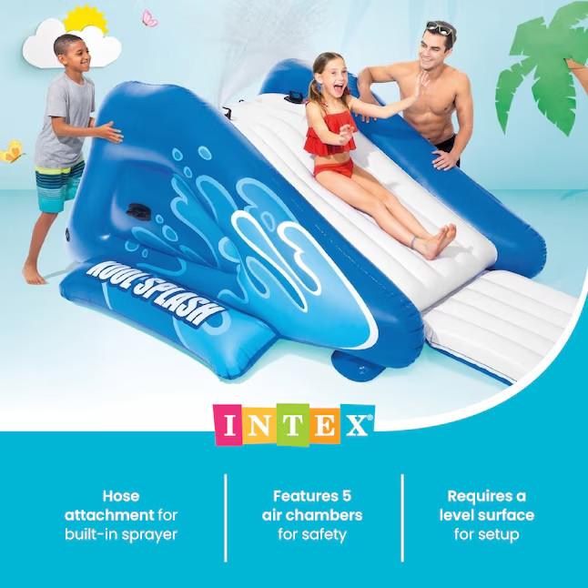 Intex 58849EP Kool Splash Inflatable Play Center Swimming Pool Water Slide Blue gallery