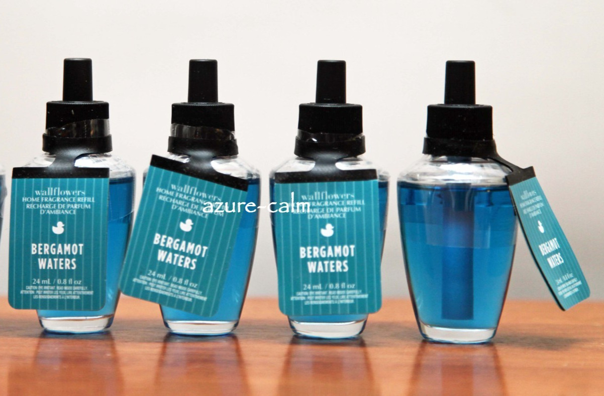 Bath & Body Works BERGAMOT WATERS Wallflowers Refill Bulbs x 4 FREE SHIP gallery