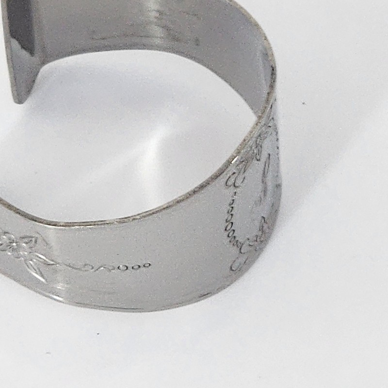 Custoncraft Stainless Monogrammed Napkin Rings Set Of 6 Initial S Table Decor gallery