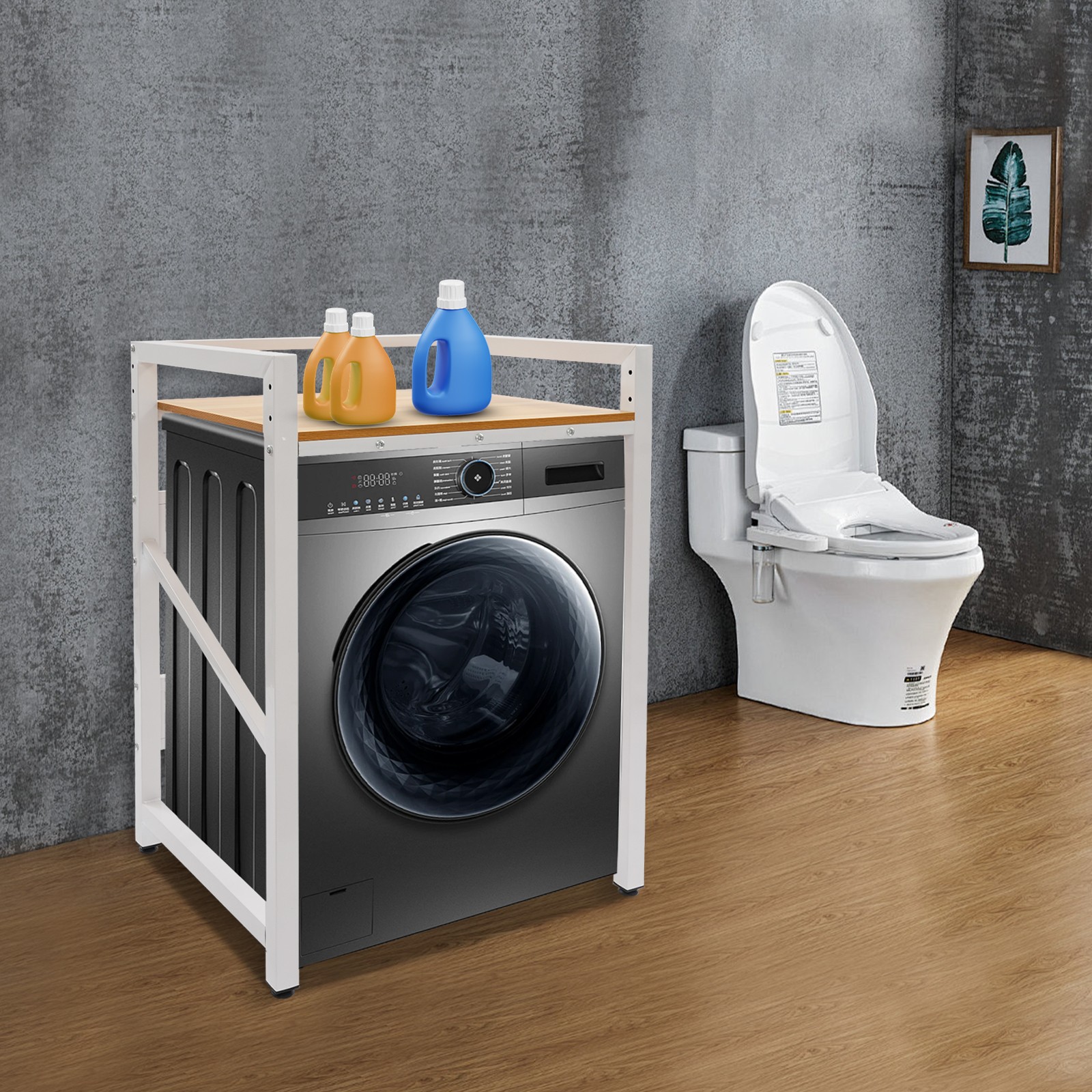 Washer Dryer Stacking Rack Stand, Heavy Duty Washing Machine Shelf 300kg Load gallery